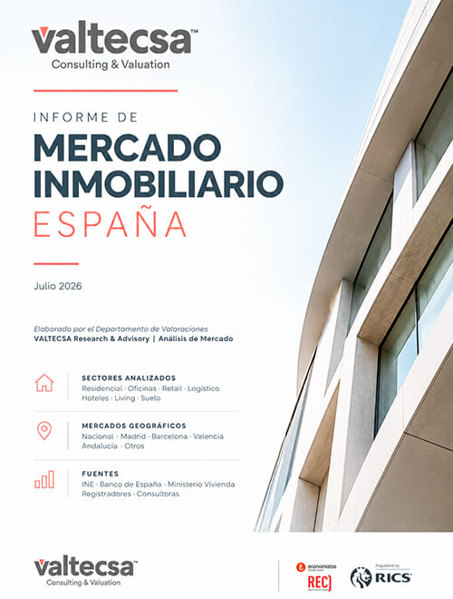 Portada del Informe de Mercado Inmobiliario de Valtecsa